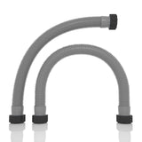 1.5" x 20" Pool Hose Replacement, Pack of 2 - Compatible with Above Ground Pools Filter Pump Hoses, Sand Filters, Saltwater Systems (1,500-2,500 GPH), Grey