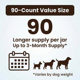 QUEPEYKI Anal Gland Support Soft Chews for Dogs, 90 Count – Pumpkin Seed Fiber, Psyllium & Dandelion Root with Probiotics (800M CFU) – Supports Firm Stools & Digestive Balance – Chicken & Liver