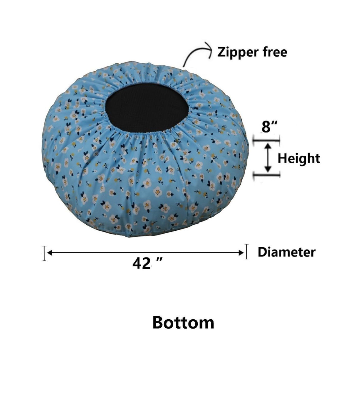 EechicSpace Elastic Round Dog Bed Cover Waterproof 42 Inch