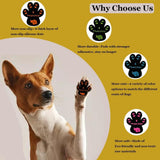 Phaechild Dog Paw Pads Anti-Slip Grips,Dog Paw Protectors for Senior Dogs on Hot Pavement,Provides Traction to Keep Them from Slipping on Smooth Floors 12 sets-48 Pads Black XL