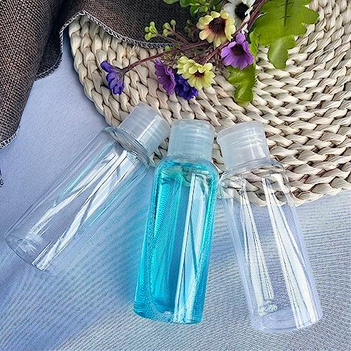 5 Pack 3.4oz Empty Plastic Travel Bottles for Toiletries TSA Approved Leak Proof Squeezable Travel Size Containers Travel Essentials Accessories, clear