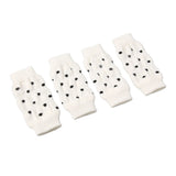 Pssopp Dog Leg Warmers Knitted, 4Pcs Winter Warm Socks Knitted Dog Leg Hock Protector Pet Elbow Protective Sleeve for Dogs