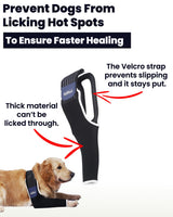 LufeLux Dog Front Leg Sleeve, XLarge, Comfortable, Breathable Material, Adjustable Elastic Band, for Hot Spots, Wounds, Bandages