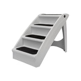 PetSafe CozyUp Folding Dog Stairs, Portable Indoor/Outdoor Pet Steps for Bed, Couch & Car, Grey, 20 Inch