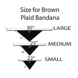 Plaid Bandana Personalized, Embroidered, Buffalo Plaid, Custom Pet Neckwear