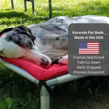Kuranda Orthopedic Canvas Dog Bed Pad – Durable Cordura® Fabric with Quilted Padding - XX-Large - 50" x 36" - Royal Blue