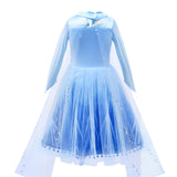 Tacobear 10Pcs Frozen Elsa Costume Dress For Girls Kids Toddler Princess Dress Up Clothes For Little Girls With Elsa Accessories Gloves Crown Wands Wig Necklace For 3T Kids Christmas Birthday Party