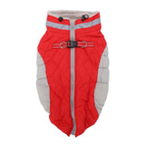 Haofy Dog Winter Coat, Reflective Strip Zipper Windproof Warm Jacket for Small Medium Large Dogs, with Built in Safety Belt for Cold Weather (S)
