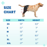 Petdream Dog Rear Leg Sleeve to Stop Licking, Upgraded Leg Shap to Stop Slipping, for TPLO Surgery, Skin Conditions, Wounds, Breathable Soft Fabric (Black, Left Leg, L)