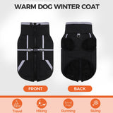 Mihachi Dog Snow Jacket Waterproof Dog Coat with Harness Built in,Thick Fleece Lined & Pockets,Turtleneck Warm Winter Jacket for Small Dogs Reflective Fleece Vest with Zipper,Snowsuit Outfit, Black S