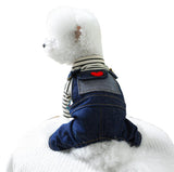 Pet Jean Jumpsuit Small Dog Clothes Costumes for Cats Dog Sweater Warm Dog Coat Winter Clothes for Dogs Summer Dog Clothes Dog Christmas Outfit Puppy Clothes Dog Winter Jacket Dog Costumes Apparel
