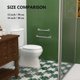 16 Inch Anti Slip Shower Grab Bar, Munzong Stainless Steel Bathroom Grab Bar, Satin Brushed Nickel Knurled Bathroom Balance Bar,Safety Hand Rail Support Handicap Elderly Senior Assist Bath Handle