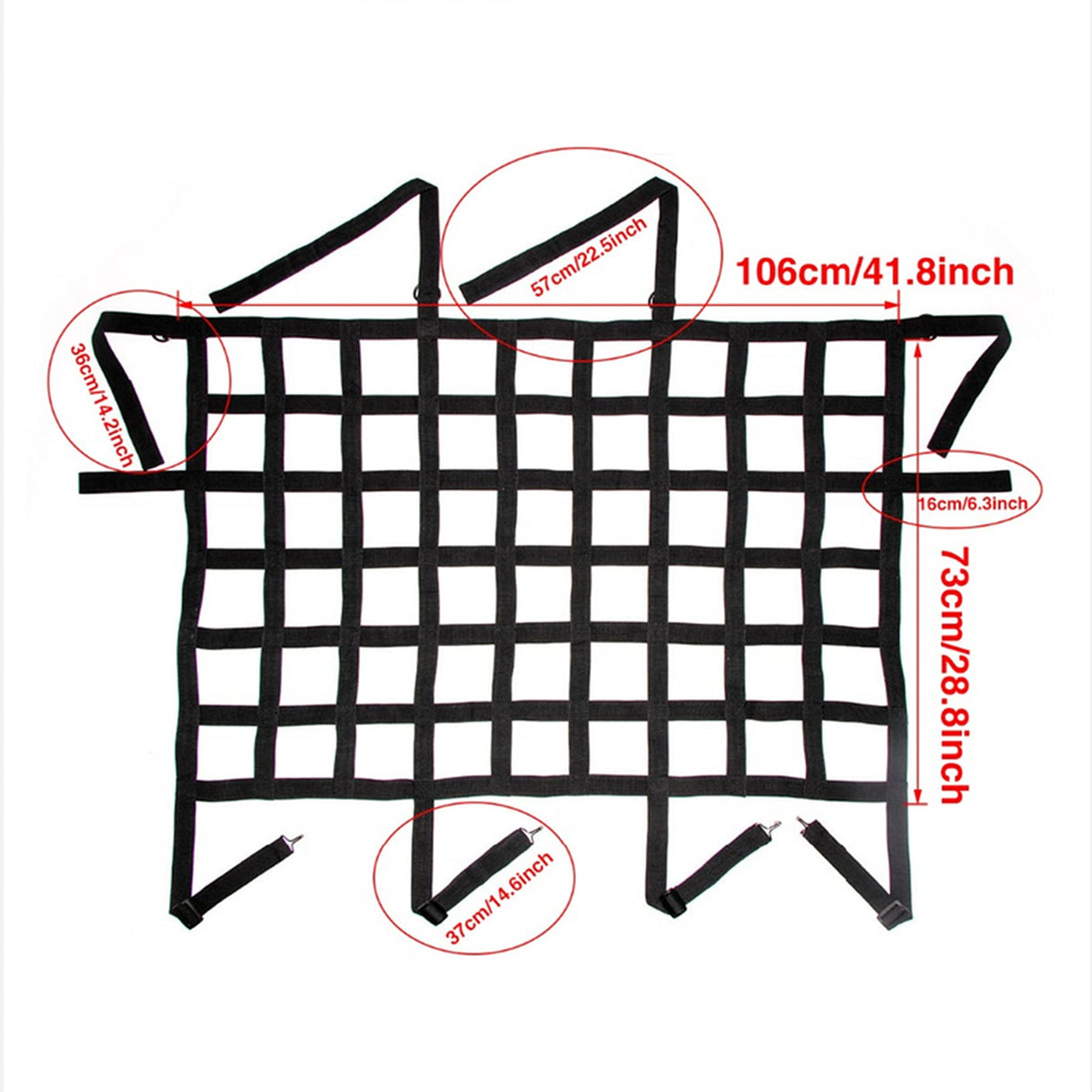 Car Rear Seat Isolation Barrier Net Back Pet Dog Seat Divider for Wrangler JK JL Unlimited 2007-2025 Gladiator JT Truck 2 Door 4 Door for Pet Children Safe Drive (Black)