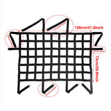 Car Rear Seat Isolation Barrier Net Back Pet Dog Seat Divider for Wrangler JK JL Unlimited 2007-2025 Gladiator JT Truck 2 Door 4 Door for Pet Children Safe Drive (Black)
