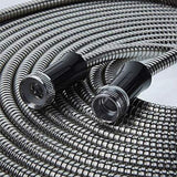 BIONIC STEEL Metal Garden Hose 50 Ft with Nozzle, 304 Stainless Steel Water Hose, 50 Ft Garden Hos