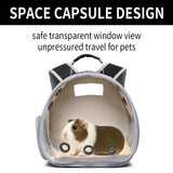 Bunny Carrier, Guinea Pig Carrier,Small Animal Carrier Backpack for Rabbit,Bearded Dragon, Lizard,Hamster,Kitten. Breathable Pet Travel Cage Bag Perfect for Vet Visits & Outdoor Adventures (Black)