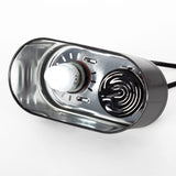 REPTI ZOO Dual Nano Dome Reptile Lamp Fixture Combo Pack Includes 5W Mini Fluorescent UVB Light Bulb & 35W Ceramic Heat Emitter Reptile Heat Lamp Bulb