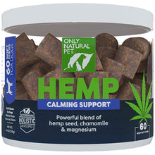 Load image into Gallery viewer, Only Natural Pet - Natural Hemp Soft Chew Bites for Dog Stress &amp; Anxiety Relief - L-Theanine, Chamomile &amp; Lemon Balm - Calming Chews for Dogs - 60 Count
