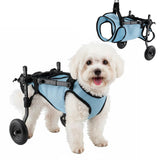 Dog Wheelchair for Back Legs - Adjustable Small Dog Wheelchair with 1.5mm Thickened Frame, Mobility Aid Support Cart for Disabled Hind Legs Rehab, Walking Wheels for Small Dogs
