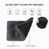 Vonabem Large Dog Bed XL, Washable Dogs Crate Pad 42 Inch, Plush Soft Pet Mats for Sleeping, Anti Slip Kennel Pads 41 * 27 inch Dark Grey