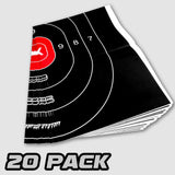 Highwild Shooting Range Silhouette Paper Target - 23X35 Inches - Suitable for Handguns, Rifles, Airguns, BB Guns (20 Pack, White & Black)
