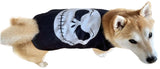 ComfyCamper Skeleton Face Cape for Dogs - Small Large XXL Tux Spooky Cosplay Halloween Costumes Christmas, M