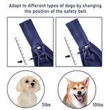 FDJASGY Small Pet Sling Carrier-Hands Free Reversible Pet Papoose Bag Tote Bag with a Pocket Safety Belt Dog Cat for Outdoor Travel Benzo Blue