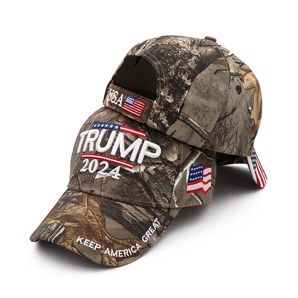 MAGA Hat Trump Hat Donald Trump 2024 Hat Make America Great Again Adjustable Baseball Cap with USA Flag for Women Men