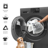 Waterproof Dog Bed Cover, Dog Pad Soft Plush Pet Blanket with Anti-Slip Back for Bed Couch Sofa, Furniture Protector for Small, Medium and Large Dogs and Cats (Noble Gray-Bubble, 82"x82")