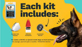 TAKTIKAL Dr. McHenry's Dog Toe Treads, Set of 24, Adhesive, Cleaning Brush, Increased Traction, Mobility Support, Large Kit- Weight: 40-60 lbs. Net Weight 1.6 oz.