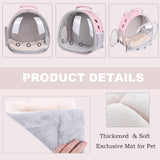 Portable Small Animal Backpack Travel Breathable Pet Carrier Bag Cages for Guinea Pig, Rabbit, Bearded Dragon, Squirrel, Tortoise, Bird, Lizard, Sugar Glider