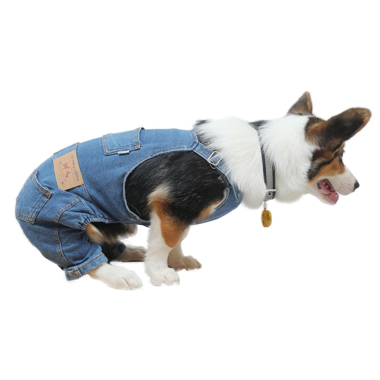 Dog Denim Jumpsuit Overalls, Dog Jeans Overalls Clothes, Puppy Costumes for Small Medium Dogs Cat