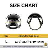 LESYPET Dog Helmet and Goggles, Large Dog UV Protection Pet Sunglasses Motorcycle Helmet, Adjustable, Riding and Driving, Black