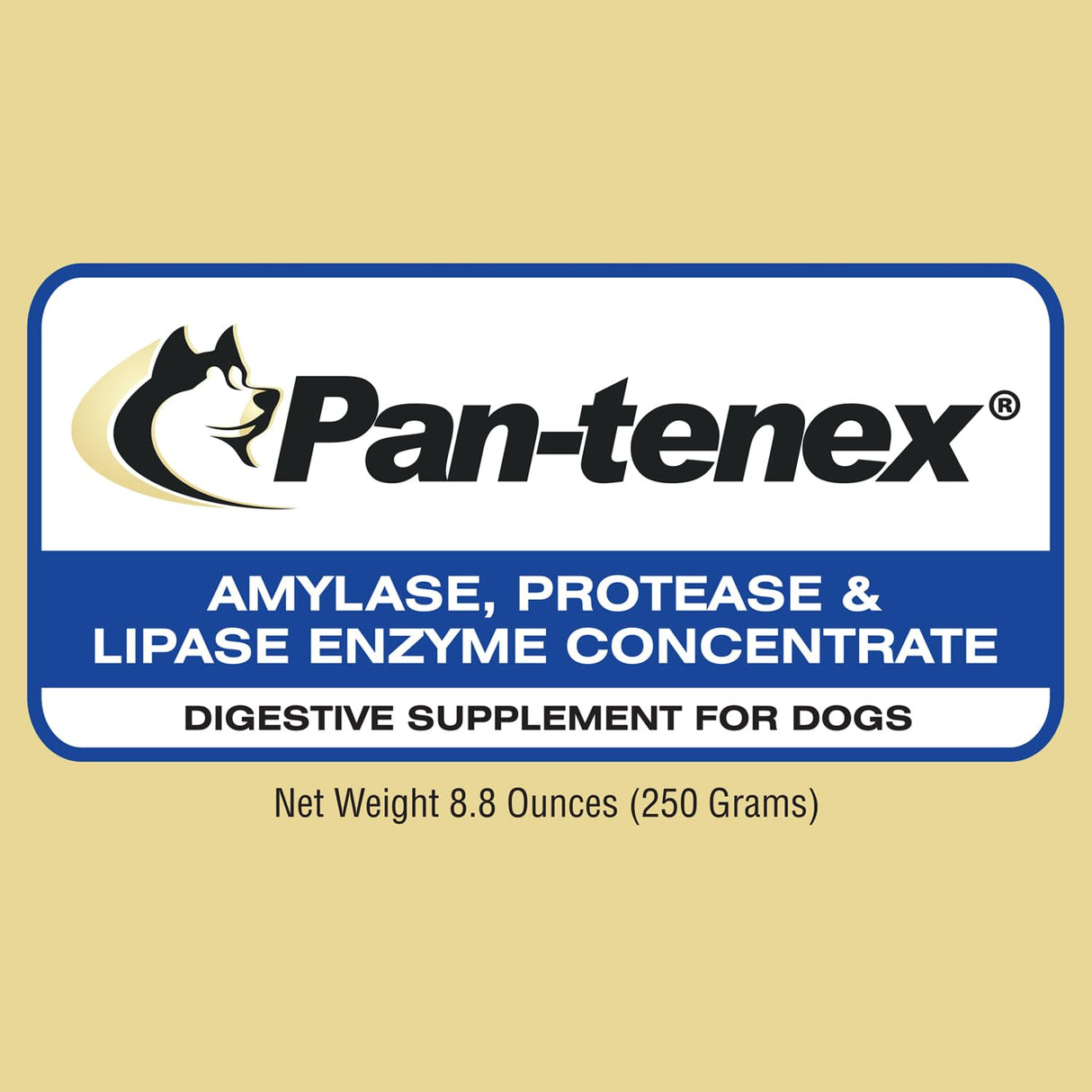 Pan-tenex | 10x Digestive Enzymes for Dogs - 8.8 Ounces (250 Grams)