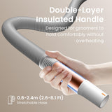 JirPet Dog Dryer for Pet Grooming, Professional 5.0HP/2400W High Velocity Dog Hair Dryer for Grooming, Pet Hair Force Dryer with 3 Temp & Stepless Airflow, Wall-Mount & Portable for Pet Grooming Salon