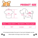 Jexine 6 Pack Chihuahua Dog T Shirt Girl Dog Puppy Clothes Breathable Outfit Pet Costume Summer Cat Clothes Dachshund Puppy Accessories Printed Shirts(Medium)