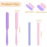 4PCS Silicone Wax Stick, Reusable Non Stick Waxing Applicator, Hair Removal Waxing Spatulas, Popsicle Sticks for Beauty Cosmetics Home Salon Body Use