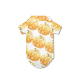 Rivatimrio Rose Pumpkin Pet Clothes Tropical, Champagne Rose Doggy Summer Cool Hawaii Shirt for Small Puppy Pug Dog Cat, Autumn Harvest T-Shirt Pug Dogs Shirts Yorkie Rabbit Poodle - M
