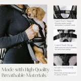 My Modern Pet Dog Carrier Backpack for Small & Medium Dogs – Hands-Free Front Chest Carrier, Escape-Proof, Breathable, Adjustable Straps for Comfortable Travel & Hiking