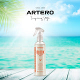 Artero Block Pet Sunscreen Protects Hair from the Effects of UV and Infrared Rays.