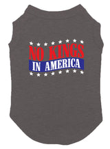 No Kings in America - Political Protest Dog Shirt (Dark Gray, X-Large)