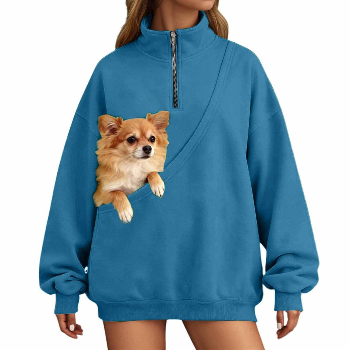 XovLAHzY Pouch Hoodie For Women Kangaroopocket Oversized Dog Pouch Sweatshirts Cat Pet Care Carrier Pullover Animal Hoodies