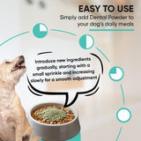iHeartDogs Clean Teeth & Fresh Breath Dental Powder for Dogs - Targets Tartar & Bad Breath - Natural Herbal Blend with Kelp, Probiotics - Mint, 90 Servings