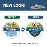 UDyoude Flea Collars for Dogs, Tick Collar for Large Dogs, Adjustable Dog Flea Collar with 8 Months Prevention, Comfort Fit for Large Dog-2 Pcs
