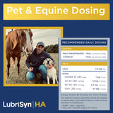 LubriSynHA Hyaluronic Acid with MSM Hip & Joint Care Supplement for Dogs, Cats & Horses – Liquid Oral HA for Pets – Joint Support Promotes Mobility, Flexibility, Cartilage Health & Comfort – 8oz