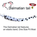 KIPSSMLSE Dalmatian Costume Dalmatian Ears Headband Tail for Women Puppy Dog Dress Up for Party Halloween