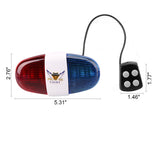 Kids Bike Police Sound Light - Electronic Horn Bike LED Light, Christmas Birthday Gift New Year Present for Your Children (Batteries Not Included)