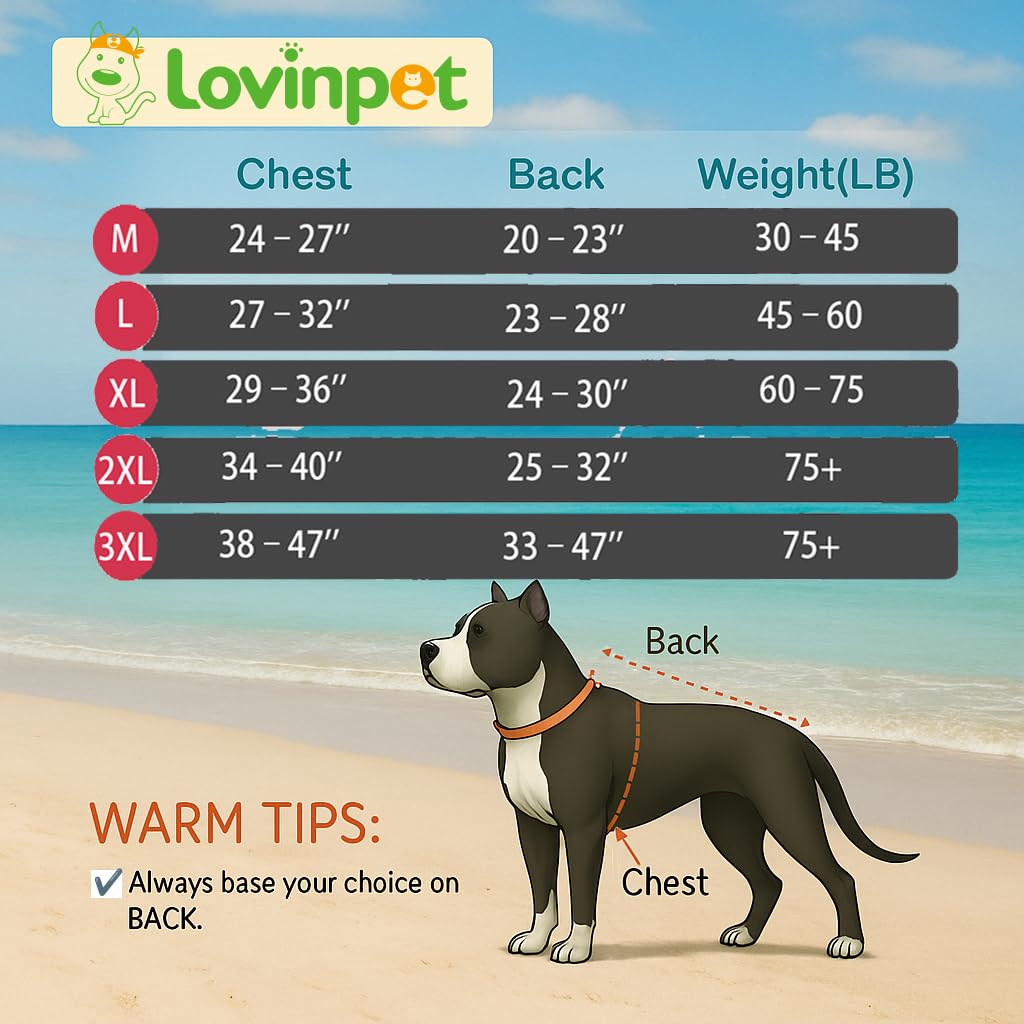 LovinPet Dog Recovery Suit for Large Medium Dogs Pet Pajamas Anti Licking Bodysuit for Abdominal Wound After Surgery for Shedding Skin Disease,Effectively Help,Duck,Blue,XXL