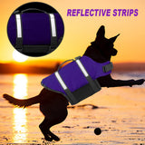 Doglay Dog Life Jacket, Dog Life Vest for Swimming Boating, Adjustable Puppy Life Jacket with Reflective Stripes, Superior Buoyancy Dog Swimming Vest for Small Medium and Large Dogs