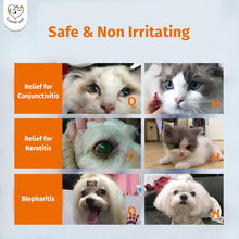 Load image into Gallery viewer, Cassiel pet Eye Drops for Eye Infection Treatment, Soothe Infection Allergy, Relieve Dry Eyes &amp; Red Eye，Eye Cleaner and Tear Stain Remover for Dogs and Cats | 10 ml 0.33 FL OZ (1 Bottle)

